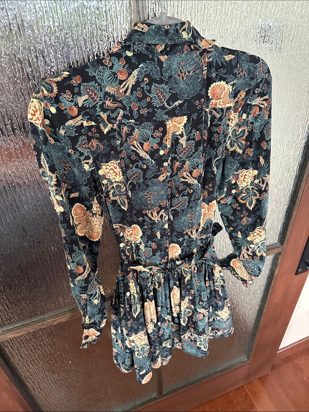 ULLA JOHNSON
SIMONA SILK LONG SLEEVE MINI DRESS IN NUIT size O New! - Picture 14 of 15